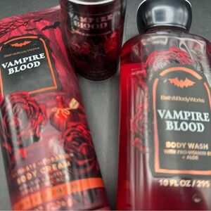 Bath & Body Works Vampire Blood Fragrance Body Wash Set - Red